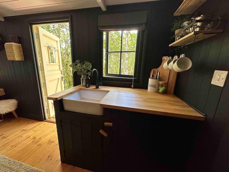 Cornwall Woodland Shepherd'S Hut - Dennis Hut ボドミン エクステリア 写真