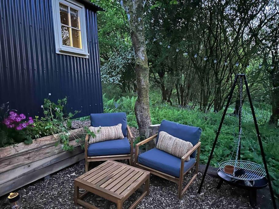 Cornwall Woodland Shepherd'S Hut - Dennis Hut ボドミン エクステリア 写真